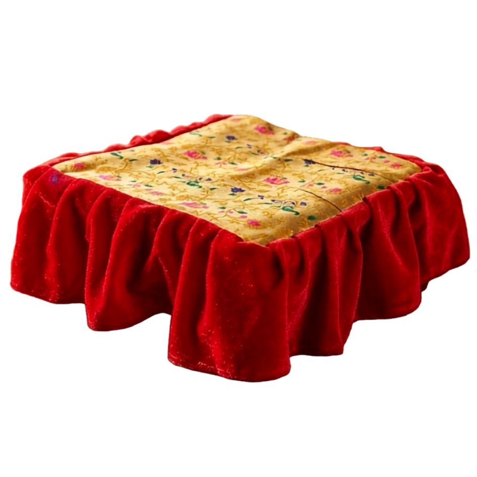 Traditional Paithani Chouranga Cover with Velvet Frill